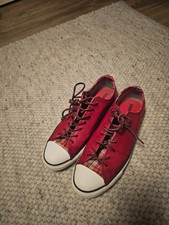 Converse All Star Chuck Taylor couro vermelho vintage tamanho 9.5 comprar usado  Enviando para Brazil