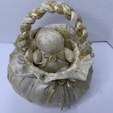 Gold white fabric for sale  Mogadore