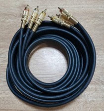 Cabos de áudio RCA dourado 12 pés amarelo branco vídeo conector coaxial macho  comprar usado  Enviando para Brazil