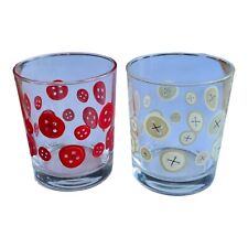 Button tumblers red for sale  DEWSBURY