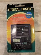 Diário Digital Eletrônico CASIO 128KB de Memória Portátil Retrô Raro | SF-3990-GY-w comprar usado  Enviando para Brazil
