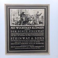 1930 Steinway Sons Flügel Piano Werbeanzeige Werbung Reklame Print Ad comprar usado  Enviando para Brazil