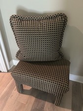 Cut velvet ottoman for sale  Carmel
