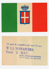 Monarchia propaganda fronte usato  Milano