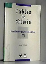 Tables chimie mémento d'occasion  France