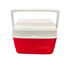 Vintage Rubbermaid GOTT Lancheira Refrigerador Refrigerante Cerveja Almoço Estilo 1907/1927 Vermelho Excelente Estado Usado comprar usado  Enviando para Brazil