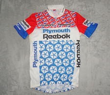 Usado, Camiseta de ciclismo vintage Reebok Plymouth 1/4 zíper bolsos traseiros grande patriótica comprar usado  Enviando para Brazil