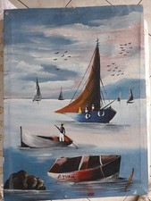 Toile peinture marine d'occasion  Nivillac