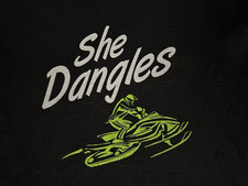 Snowmobile dangles shirt for sale  Bay City