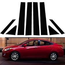 Usado, 8x Acabamento de Porta de Postes de Pilar Preto Brilhante Para Hyundai Accent 4-door Sedan 2011-2018 comprar usado Usado, 8x Acabamento de Porta de Postes de Pilar Preto Brilhante Para Hyundai Accent 4-door Sedan 2011-2018 comprar usado  Enviando para Brazil