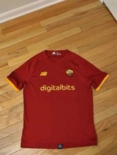 Camiseta masculina AS Roma New Balance 2022-23 Home Soccer tamanho M comprar usado  Enviando para Brazil