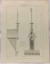 Gravure architecture dame d'occasion  Rioz
