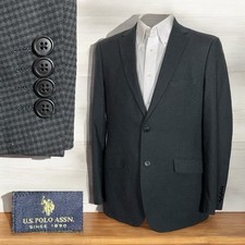 Usado, Casaco esportivo masculino US Polo Assn 40R verde xadrez multicolorido algodão dois botões comprar usado  Enviando para Brazil