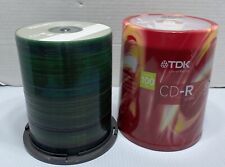 Lote de 2 discos grabables 190+ Philips Verbatim TDK CD-R 700 mb 52x 80 min segunda mano  Embacar hacia Argentina