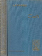 Canti. giacomo leopardi. usato  Italia