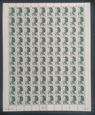 Feuille 100 timbres d'occasion  Billom