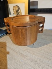Balde de gelo de teca dinamarquês por Birgit Krogh para Woodline, feito na Dinamarca, usado comprar usado  Enviando para Brazil