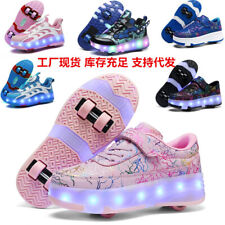 Tênis de skate masculino feminino LED tênis de roda crianças flash ## comprar usado  Enviando para Brazil