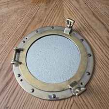 Brass porthole mirror for sale  Golden