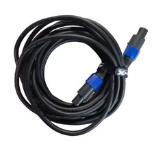 Usado, Speakon para 1/4" 25 pés calibre 12 AWG fio DJ/cabo de alto-falante áudio profissional comprar usado  Enviando para Brazil