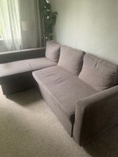 Brown shaped sofa for sale  WALLINGTON