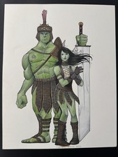 Arte em quadrinhos original Chrissie Zullo Uminga Planeta Hulk e Ela Hulk comprar usado  Enviando para Brazil