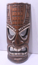 Tiki mask caved for sale  Hubbard