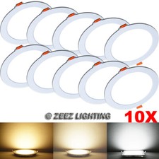Luminária de teto embutida LED branca natural redonda 10X 18W 8 polegadas sem lata, usado comprar usado  Enviando para Brazil