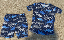 Conjunto curto de pijama The Children's Place menino tubarão azul duas peças 6 comprar usado  Enviando para Brazil