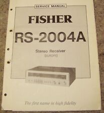 Service manual fisher gebraucht kaufen  Gudensberg