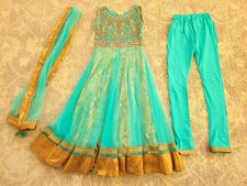 Indian anarkali embroidered for sale  CROYDON