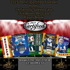 Luther Burden III 2025 Panini Certified Football Hobby 1X Case Player BREAK #2 comprar usado  Enviando para Brazil