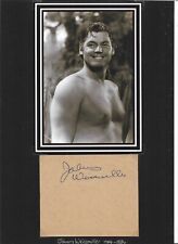 Usado, Página original assinada à mão de Jonny Weissmuller Tarzan comprar usado  Enviando para Brazil