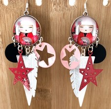 Boucles oreilles cabochon d'occasion  Saint-Jorioz