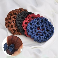 5 elásticos de crochê capa de coque de cabelo rede de cabelo snood dança balé escolha de cor comprar usado  Enviando para Brazil