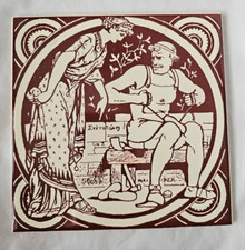 J & R JOHNSON 'FABRICANTE DE SAPATOS' SAPATEIRO DESIGN FIGURATIVO REPRO 6 POLEGADAS AZULEJO, usado comprar usado  Enviando para Brazil