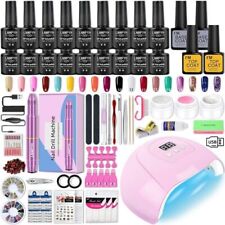 Conjunto de unhas profissional lâmpada UV para unhas com kit de esmalte em gel furadeira elétrica comprar usado  Enviando para Brazil