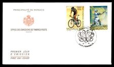 MayfairStamps Monaco FDC 1996 Atlanta Summer Olympics ciclismo e beisebol Dual Fi comprar usado  Enviando para Brazil