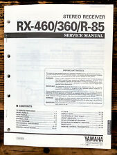 Receptor Yamaha RX-460 RX-360 R-85 manual de serviço *original* comprar usado  Enviando para Brazil