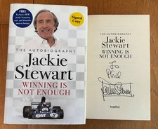 Jackie stewart signed for sale  CHEADLE