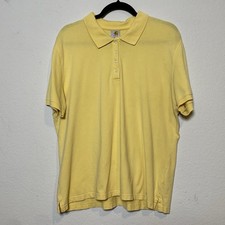 Tapete Carhartt amarelo amanteigado polo feminino XL preppy casual clássico descontraído ao ar livre comprar usado  Enviando para Brazil