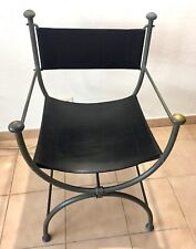 Fauteuil curule acier d'occasion  Juan-les-Pins