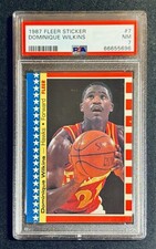 1987 ADESIVO FLEER DOMINQUE WILKINS #7 PSA 7 QUASE PERFEITO ATLANTA HAWKS NBA STAR comprar usado 1987 ADESIVO FLEER DOMINQUE WILKINS #7 PSA 7 QUASE PERFEITO ATLANTA HAWKS NBA STAR comprar usado  Enviando para Brazil