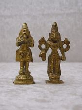 2X Pequeño Latón Figura Guarda Del Templo - Handmade - Estilo Vintage Diseño comprar usado  Enviando para Brazil