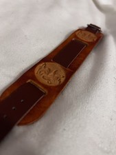handmade leather cuffs for sale  GLASGOW