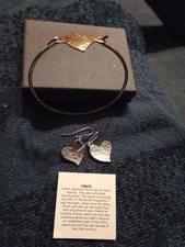 Justin pewter hearts for sale  LAUNCESTON