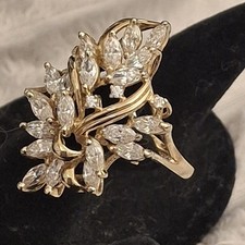 18ct gold cluster for sale  UK