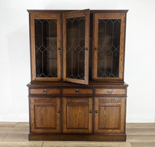Display cabinet oak for sale  BRISTOL