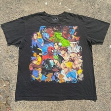 Usado, Camiseta masculina estampa grande 2010 Marvel VS Capcom videogame promocional Mad Engine quadrinhos GG comprar usado  Enviando para Brazil