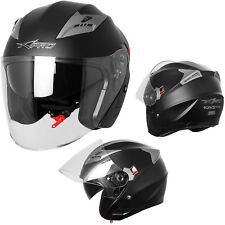 Casco Jet Moto Scooter Omologato ECE 22 Città DOPPIA VISIERA Antigraffio comprar usado  Enviando para Brazil